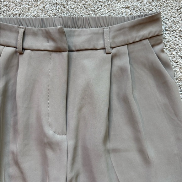 Women's High Waisted Wide-Leg Pants Elastic pull on dress pants size Large 8/10 - Picture 3 of 10